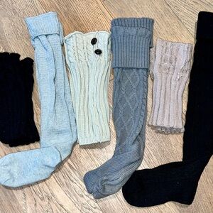 Assorted Boot and Knee-High Socks Collection